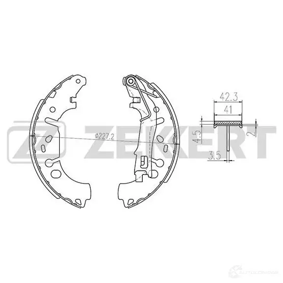 Тормозные колодки ZEKKERT 4316091 BK-4031 85 PFO8