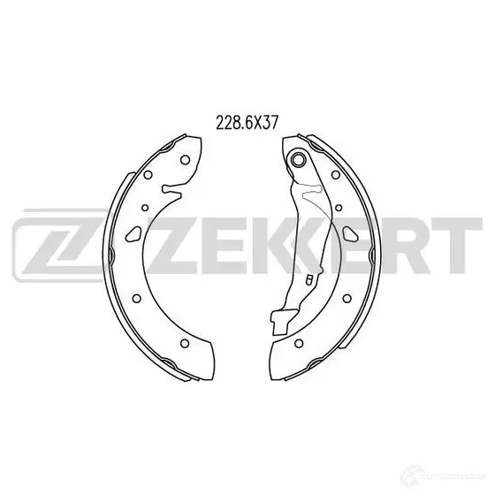 Тормозные колодки ZEKKERT 4316084 NOI4O 89 BK-4022 изображение 0