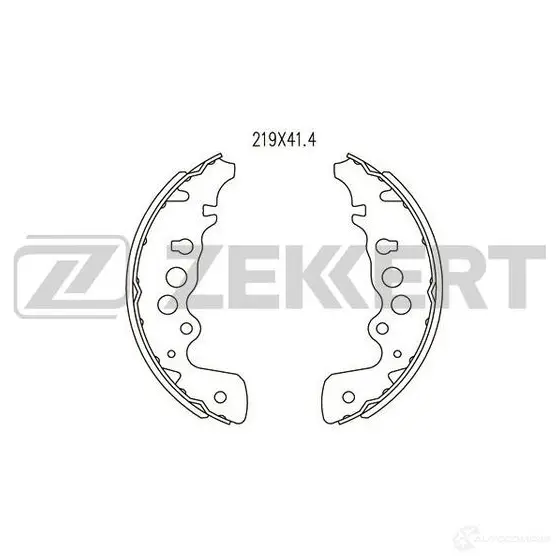 Тормозные колодки ZEKKERT BK-4020 4316083 SIEP H изображение 0