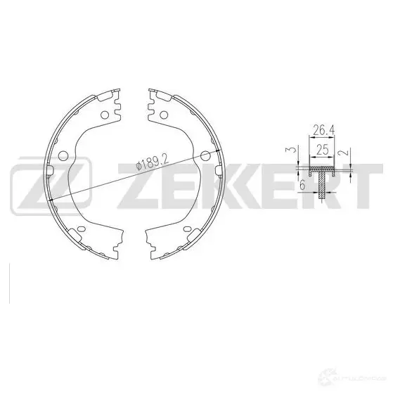 Тормозные колодки ZEKKERT BK-4012 OLXRR 1 1440206426 изображение 0