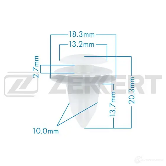 Клипса ZEKKERT XL8G3 L BE-3670 1440206728 изображение 0