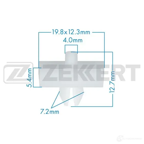 Клипса ZEKKERT V7 TAB BE-3663 1440206741