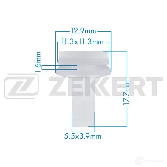 Клипса ZEKKERT BE-3654 E1GZK DD 1440206751 изображение 0