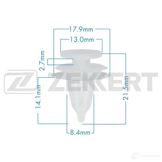 Клипса ZEKKERT Y1YZ RUX BE-3629 1440206785