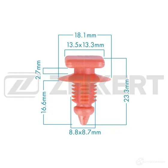 Клипса ZEKKERT BE-3628 U5 ZEG 1440206787