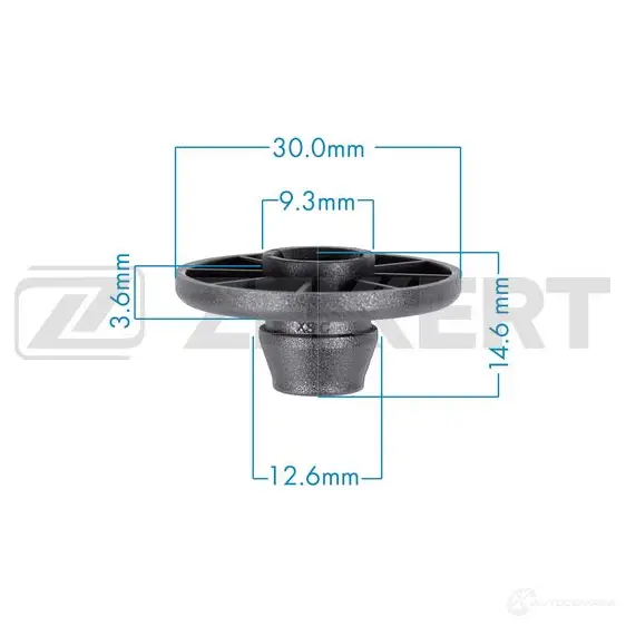 Клипса ZEKKERT BE-3610 1440206812 BWF9 4DT