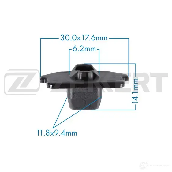 Клипса ZEKKERT 1440206830 BE-3596 F J8HEL