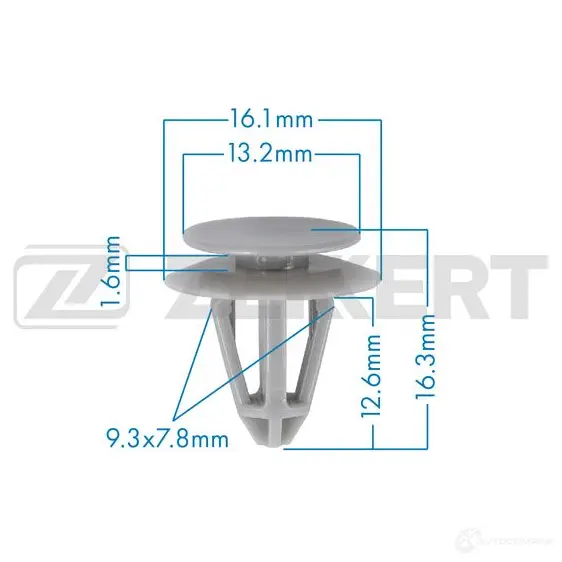 Клипса ZEKKERT BE-3587 1440206841 XNE V8P
