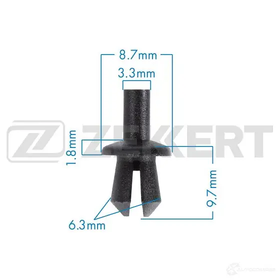 Клипса ZEKKERT 1440206842 BE-3586 R0O PBY