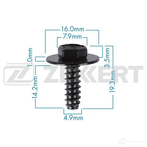 Клипса ZEKKERT BE-3577 1440206852 XM 3KT