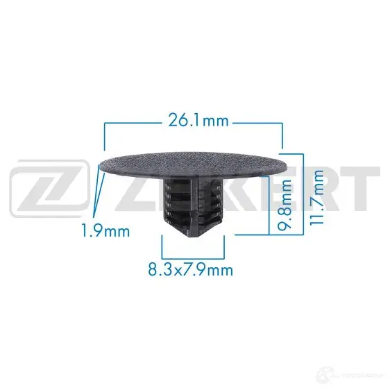 Клипса ZEKKERT BE-3567 3J ZBJ 1440206863