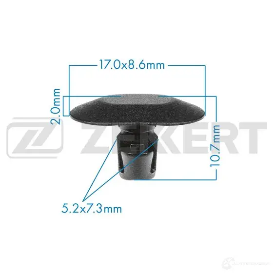 Клипса ZEKKERT 1440206876 S2K Q98M BE-3555