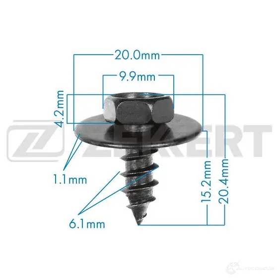 Клипса ZEKKERT 1440206908 BE-3530 50 2C3