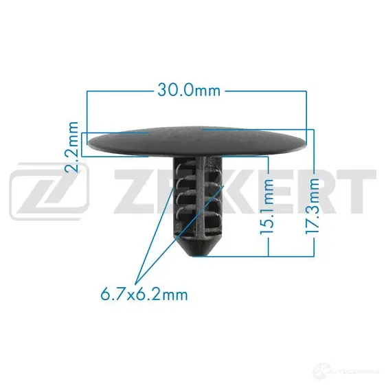Клипса ZEKKERT 1440206932 5CS 8FO5 BE-3514