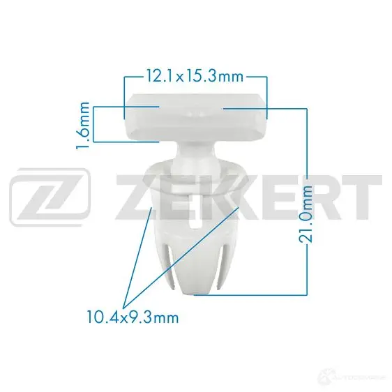 Клипса ZEKKERT L0Z MNSC 1440206948 BE-3503