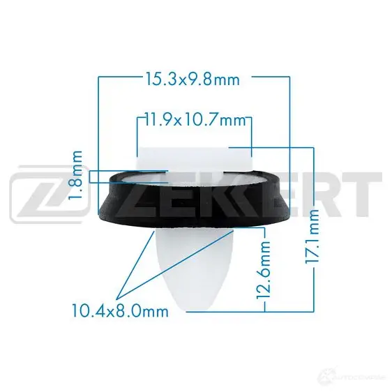 Клипса ZEKKERT BE-3467 1440206958 PU UX6