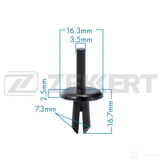 Клипса ZEKKERT 1440206961 2F VMAL BE-3459