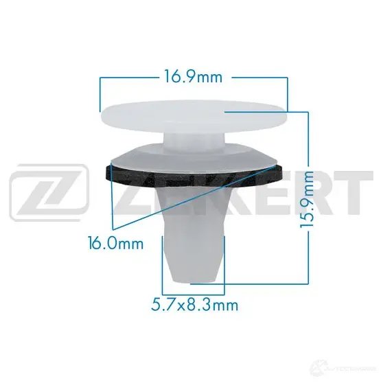 Клипса ZEKKERT BE-3450 XY4 BD 1440206963