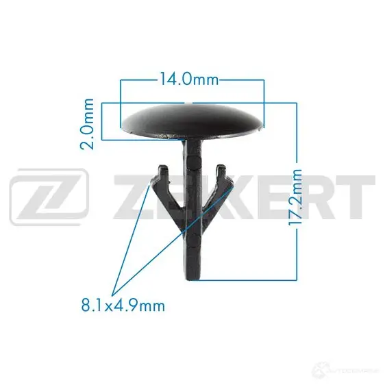 Клипса ZEKKERT BE-3444 1440206964 NI 5WT