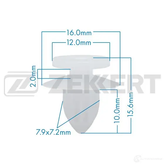 Клипса ZEKKERT D42EX P BE-3436 1440206965