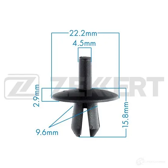 Клипса ZEKKERT 1440206967 BE-3433 IB8 FN