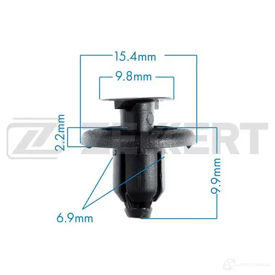Клипса ZEKKERT 1440206971 BE-3413 0 ZLE1
