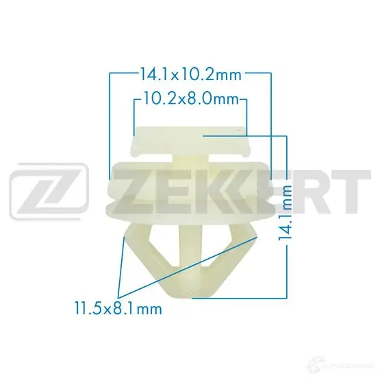 Клипса ZEKKERT BE-3283 1440207002 IN4Q 9Y