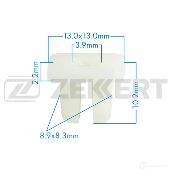 Клипса ZEKKERT BE-3269 1440207006 WGQ WZ4