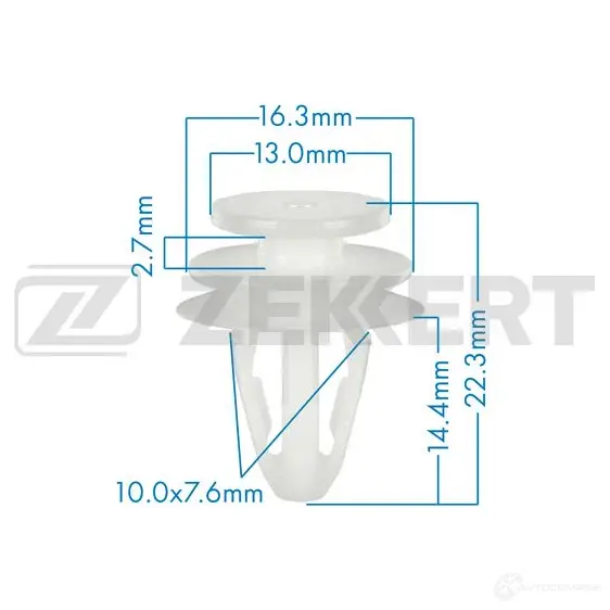 Клипса ZEKKERT BE-3239 1440207013 D73 17 изображение 0