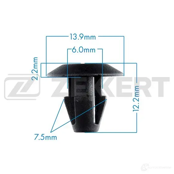 Клипса ZEKKERT BE-3229 1440207020 K WHRU