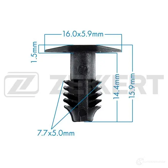 Клипса ZEKKERT BE-3137 1440207032 0 GTBG