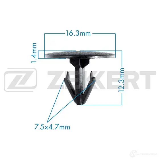 Клипса ZEKKERT 4AVR5M 5 1440207033 BE-3135