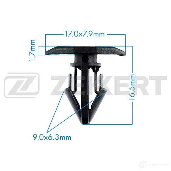 Клипса ZEKKERT XK 3Z3CH BE-3043 1440207064