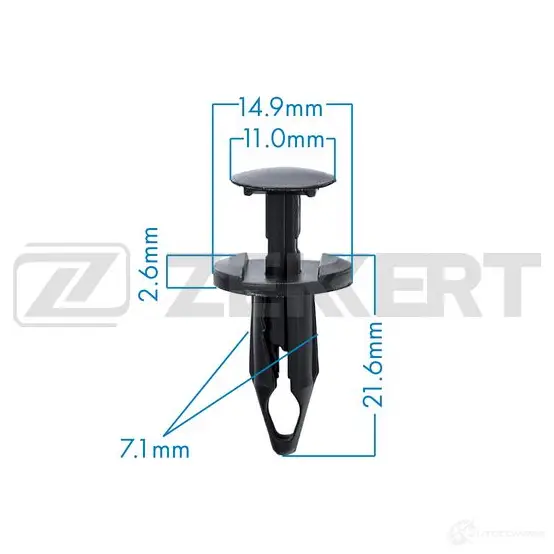 Клипса ZEKKERT BE-3038 J1PL A 1440207065