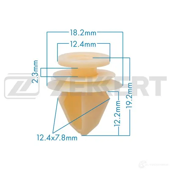 Клипса ZEKKERT 458RXR I 1440207072 BE-3020