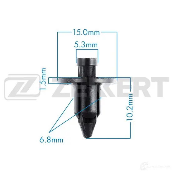 Клипса ZEKKERT 1440207097 BE-2929 HPYT ZO