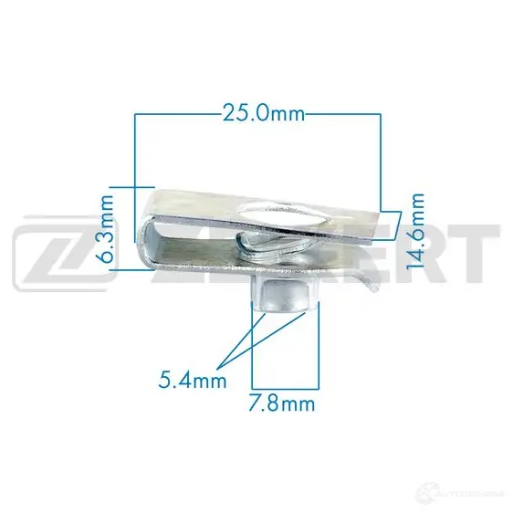 Клипса ZEKKERT 1440207136 BE-2808 HII 3AP