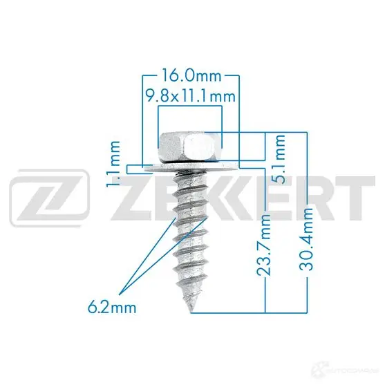 Клипса ZEKKERT BE-2696 7OEWZ4 I 1440207188