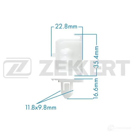 Клипса ZEKKERT 1440207225 BE-2610 TE8 LX3