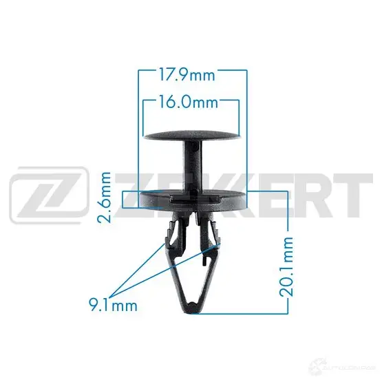 Клипса ZEKKERT BE-2580 WV KSTW 1440207240 изображение 0