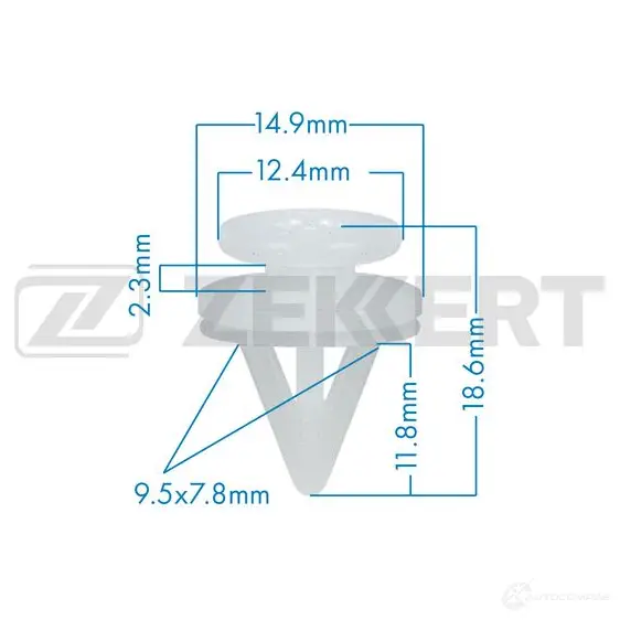 Клипса ZEKKERT 1440207274 UN LBY BE-2511 изображение 0