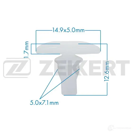 Клипса ZEKKERT 1440207358 KE W1MYD BE-2213