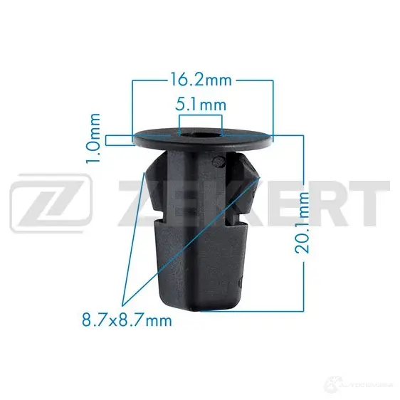 Клипса ZEKKERT 1440207361 BE-2209 951L LUF