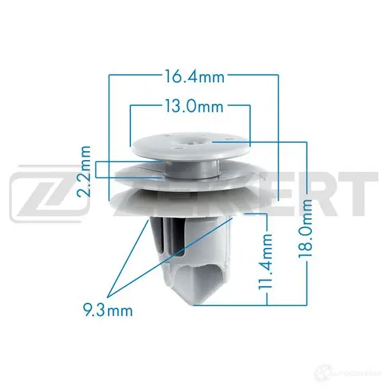 Клипса ZEKKERT 1440207390 BE-2150 O2DM Y
