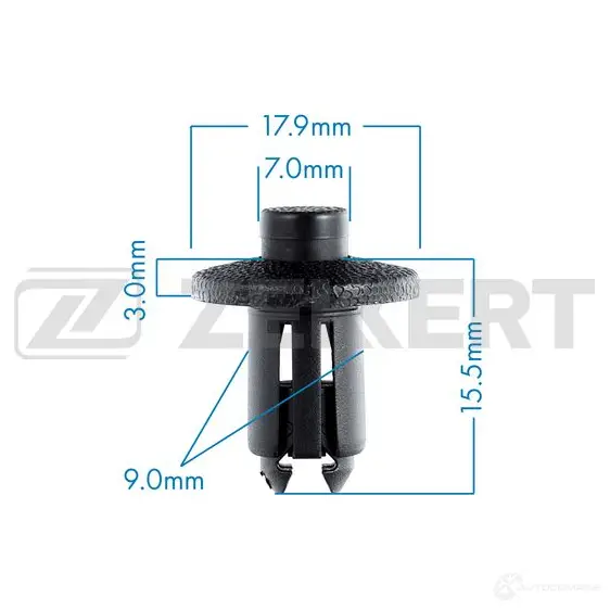 Клипса ZEKKERT 5 7MP8 1440207417 BE-2084
