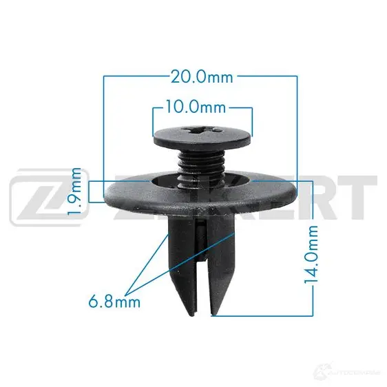 Клипса ZEKKERT 1440207449 DRE GDHF BE-2014 изображение 0