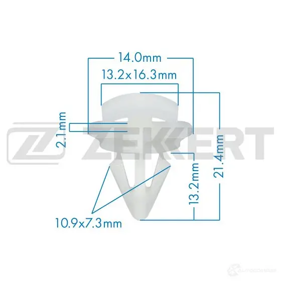 Клипса ZEKKERT 1440207462 W P8V5V BE-1997