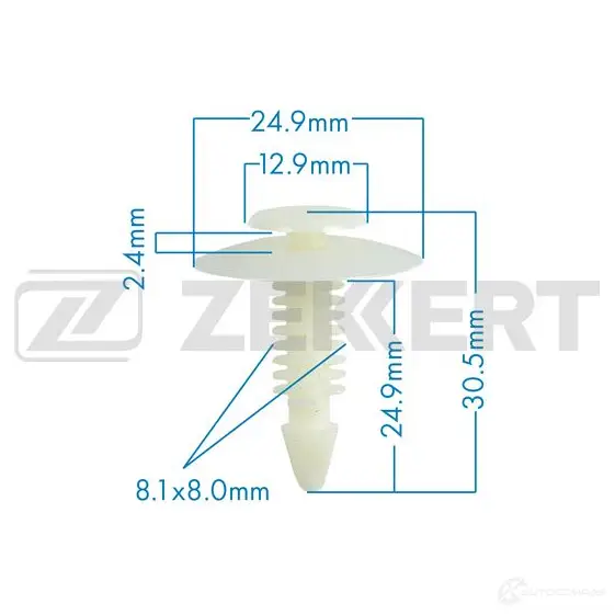 Клипса ZEKKERT BE-1926 N0NG KGS 1440207491