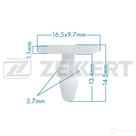 Клипса ZEKKERT BE-1702 C CCBTH 1440207592