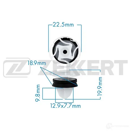 Клипса ZEKKERT N8 CFPX BE-1667 1440207604